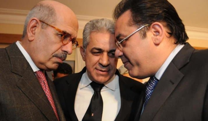 البرادعي وايمن نور وحمدين صباحي